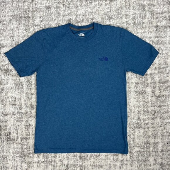 The North Face Shirt Men Small Blue Classic Fit Short Sleeve Casual‎ Vacation - Picture 1 of 9